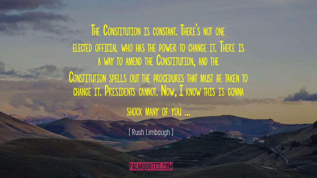 Amend quotes by Rush Limbaugh