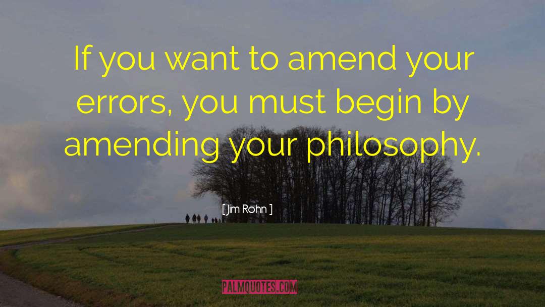 Amend quotes by Jim Rohn