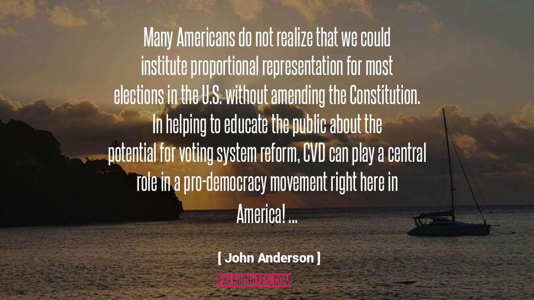 Amending The Constitution quotes by John Anderson