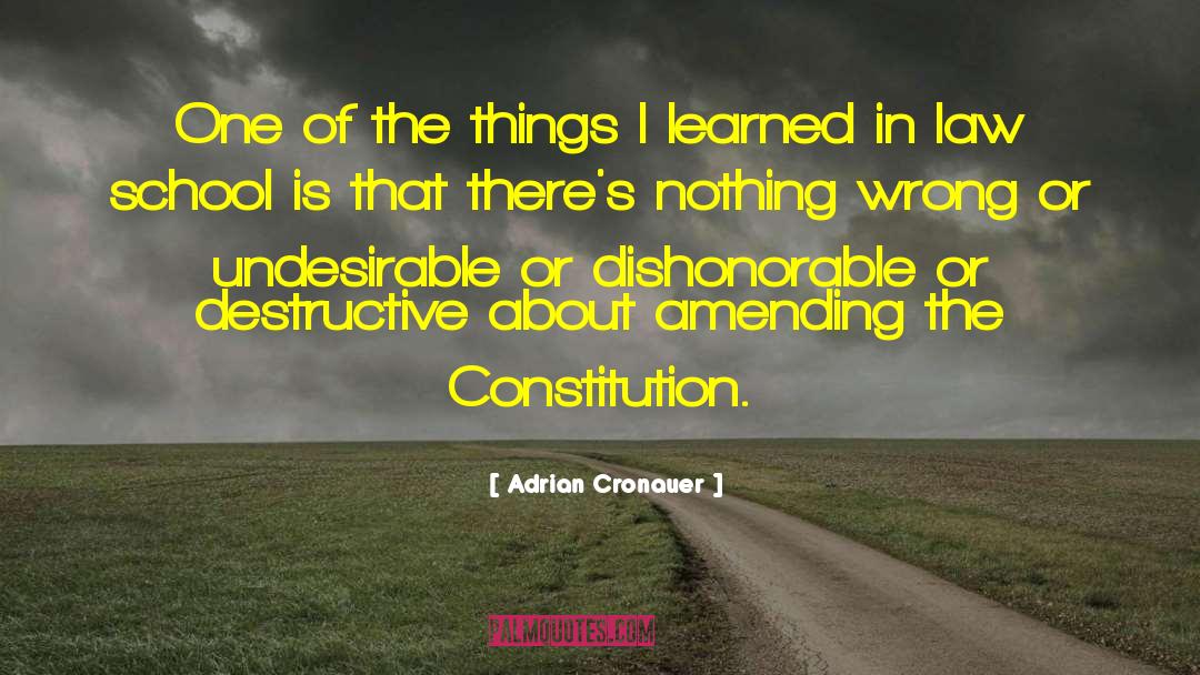 Amending The Constitution quotes by Adrian Cronauer
