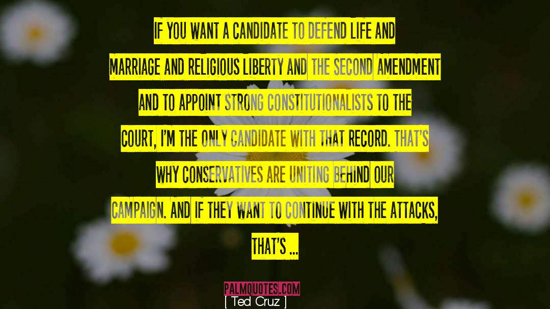 Amendment 4 quotes by Ted Cruz