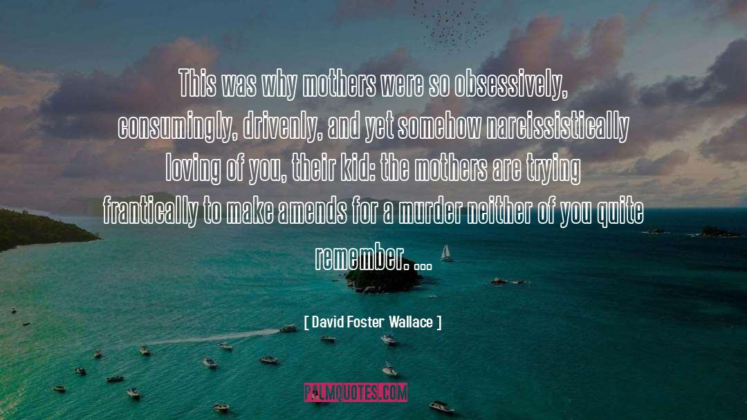 Amends quotes by David Foster Wallace
