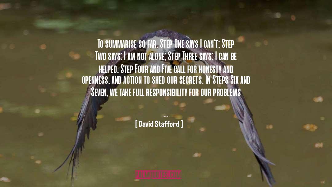 Amends quotes by David Stafford