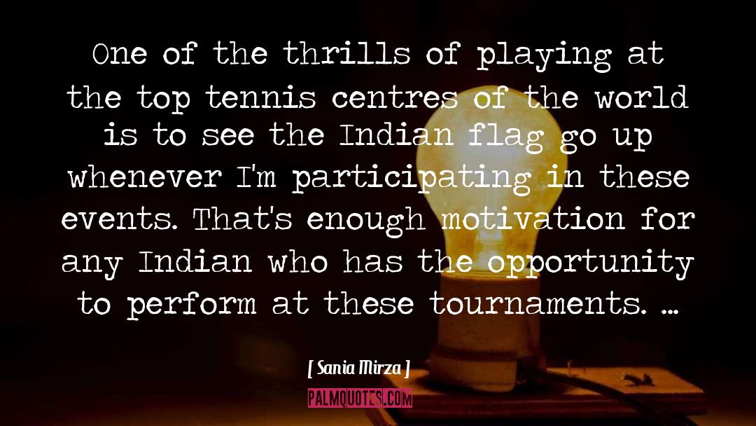 Amercan Flag quotes by Sania Mirza