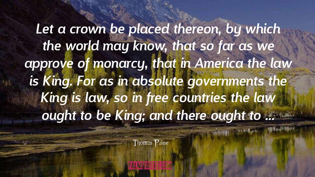 America President quotes by Thomas Paine