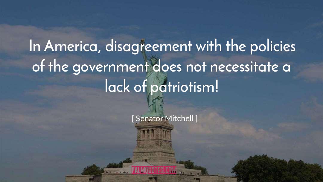 America Sings quotes by Senator Mitchell