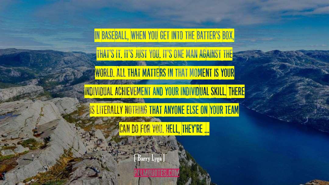 American Baseball quotes by Barry Lyga