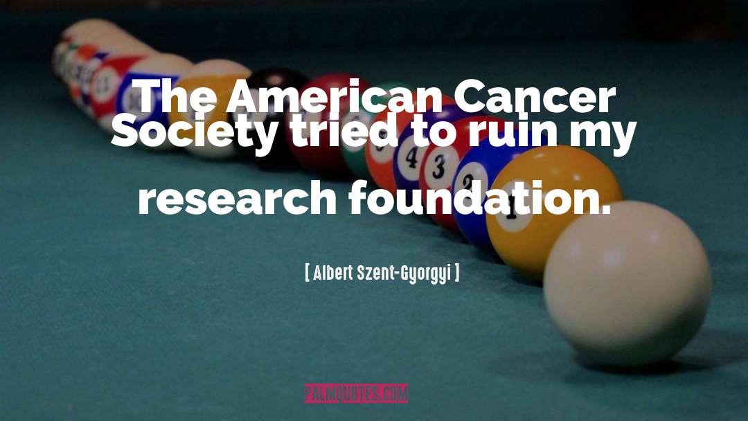 American Cancer Society quotes by Albert Szent-Gyorgyi