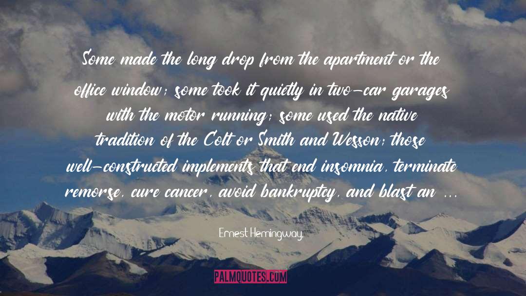 American Cancer Society quotes by Ernest Hemingway,