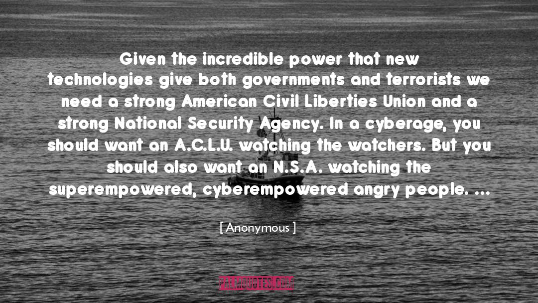 American Civil Liberties quotes by Anonymous