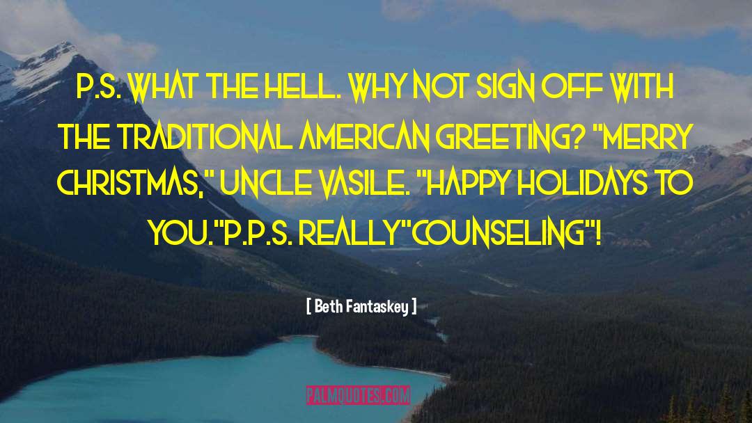 American Counseling Association quotes by Beth Fantaskey