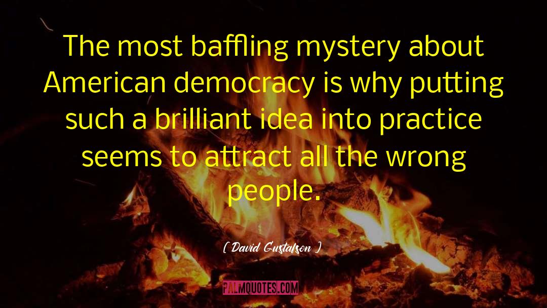 American Democracy quotes by David Gustafson