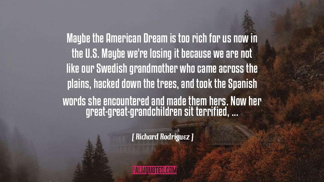 American Dream Great Gatsby quotes by Richard Rodriguez