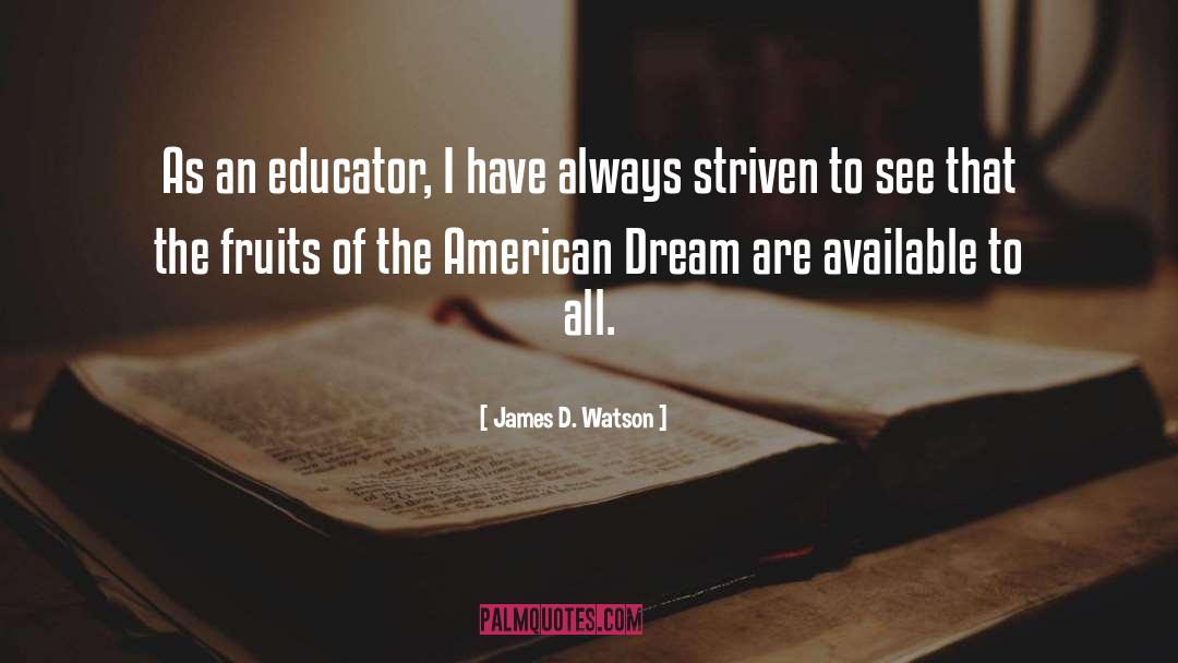 American Elections quotes by James D. Watson