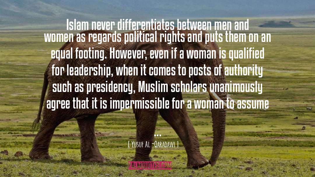 American Equal Rights quotes by Yusuf Al-Qaradawi