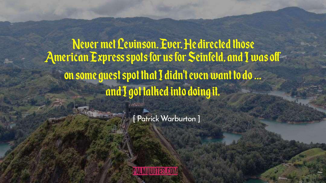 American Express quotes by Patrick Warburton