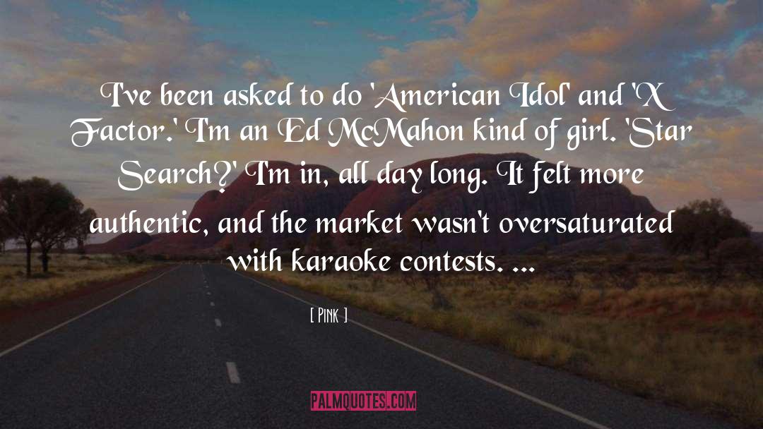 American Idol quotes by Pink