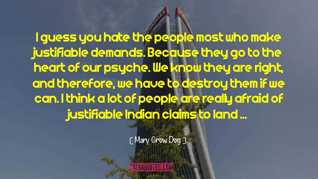 American Indian Mythology quotes by Mary Crow Dog