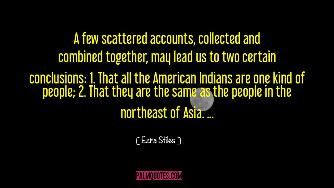 American Indians quotes by Ezra Stiles