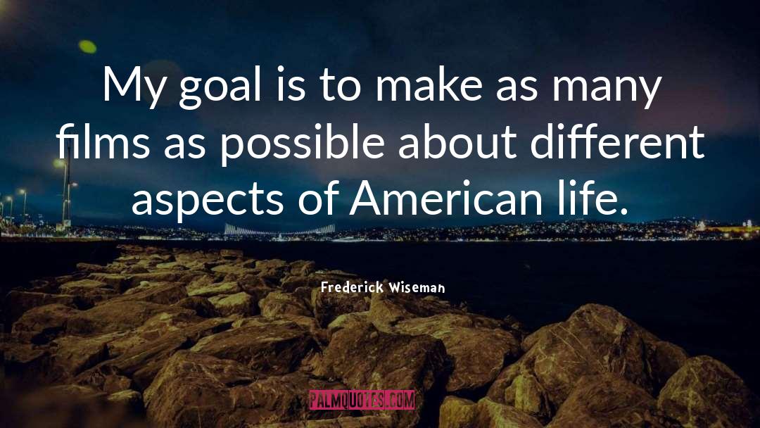 American Life quotes by Frederick Wiseman