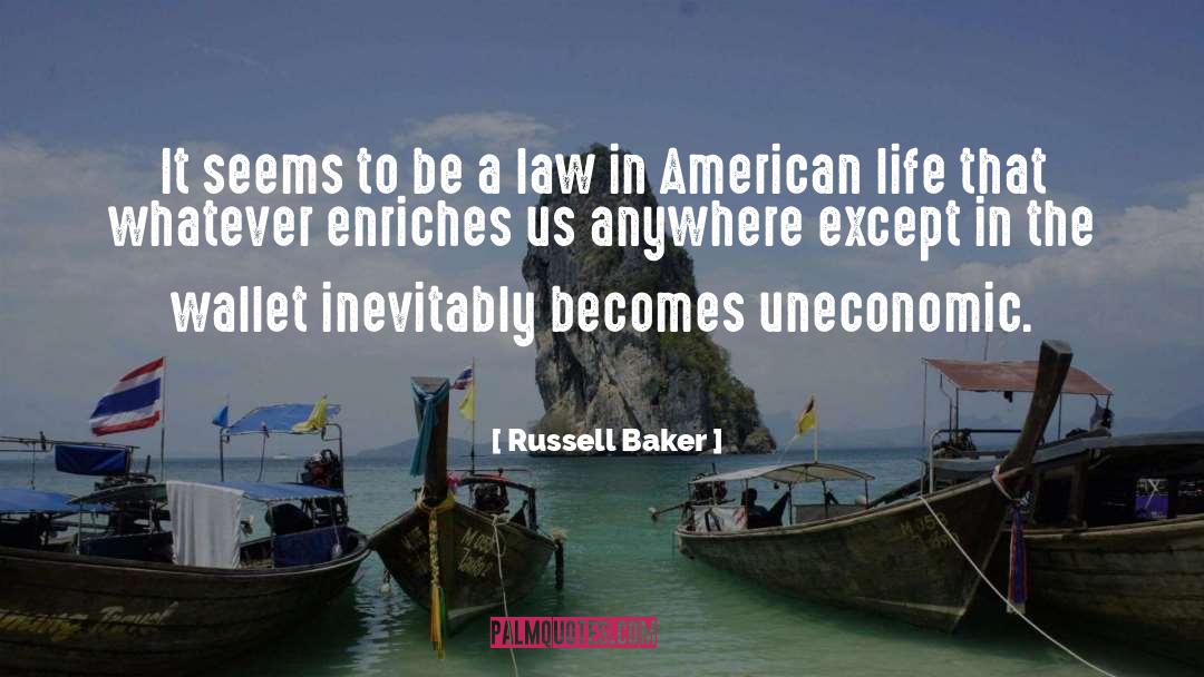 American Life quotes by Russell Baker
