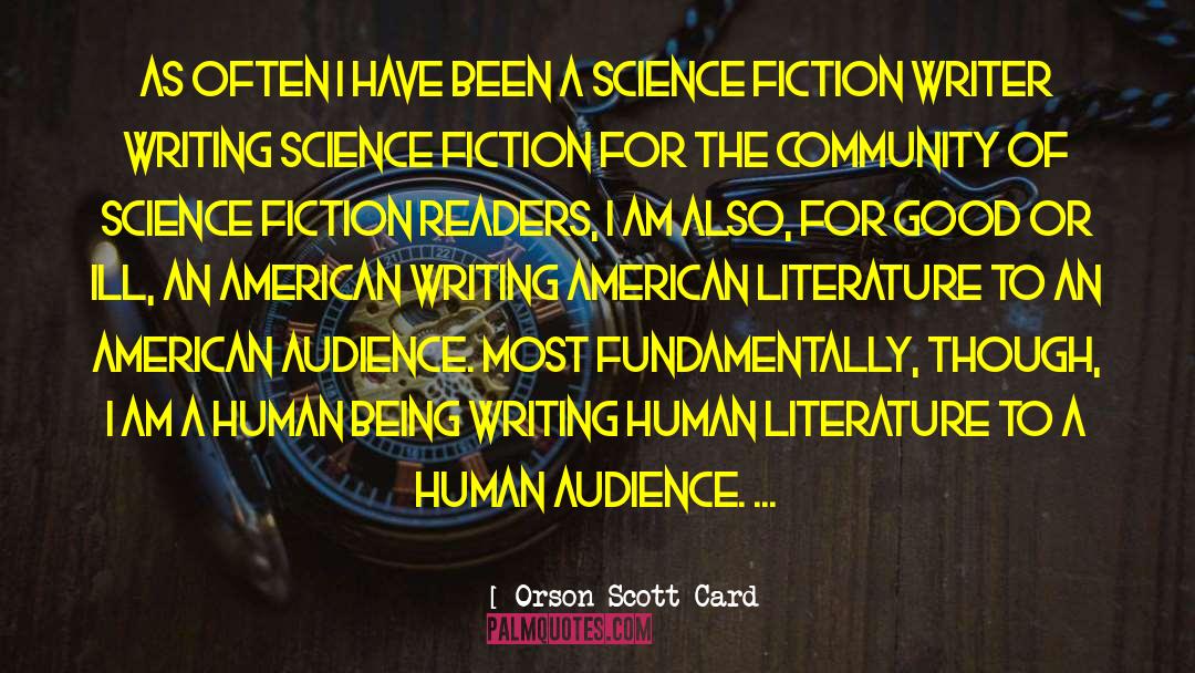 American Literature quotes by Orson Scott Card