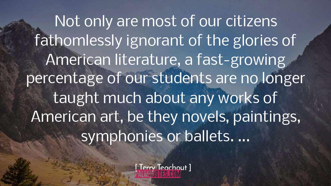 American Literature quotes by Terry Teachout