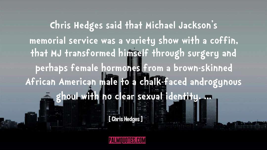 American Male quotes by Chris Hedges