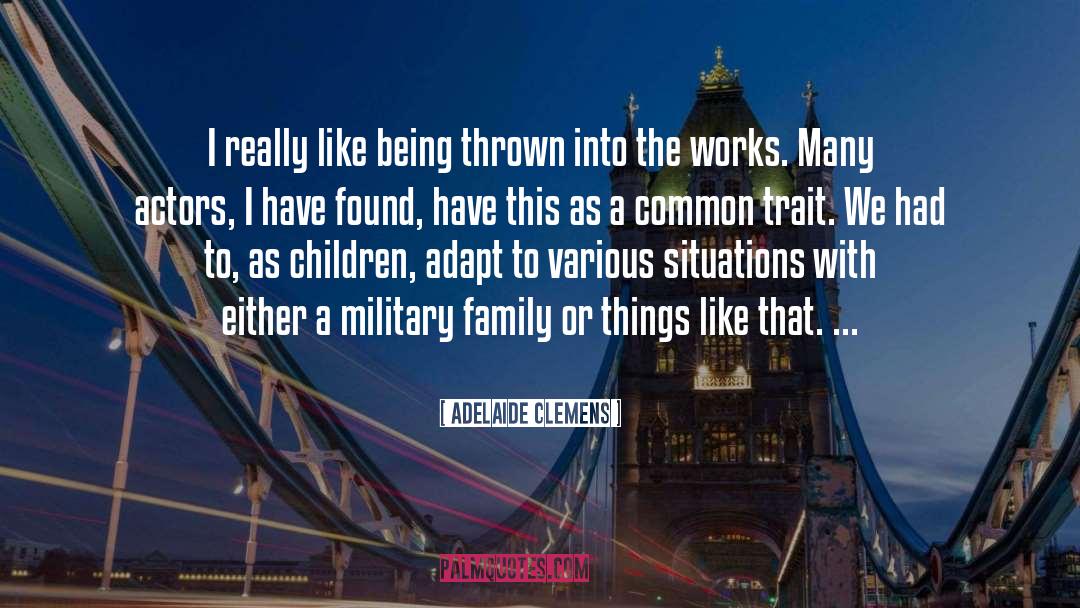 American Military quotes by Adelaide Clemens