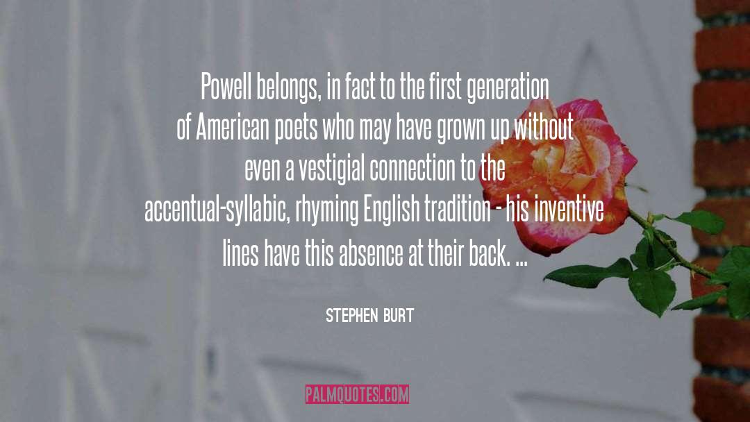 American Poetry Vigil quotes by Stephen Burt