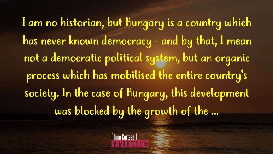 American Political System quotes by Imre Kertesz
