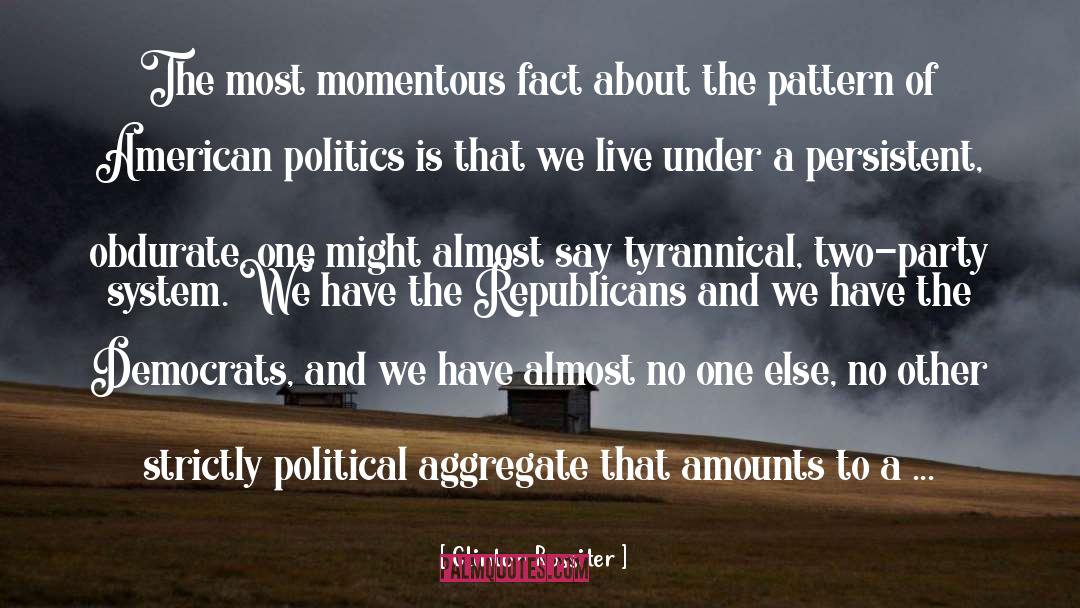 American Politics quotes by Clinton Rossiter