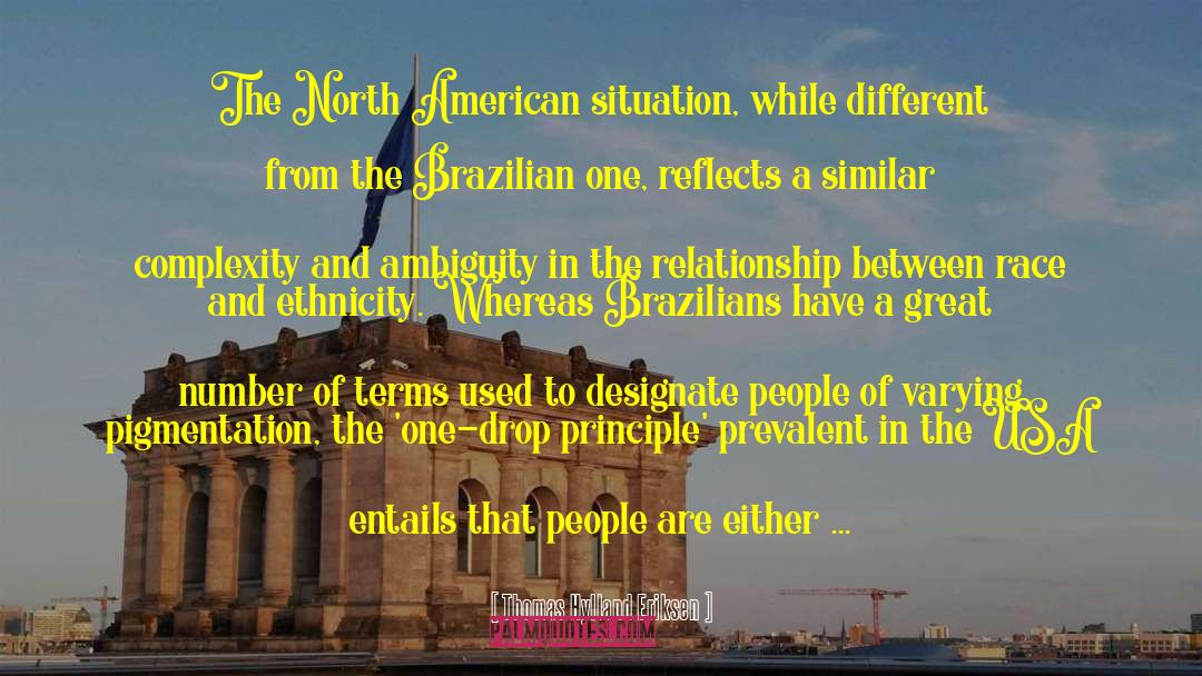 American Race Relations quotes by Thomas Hylland Eriksen