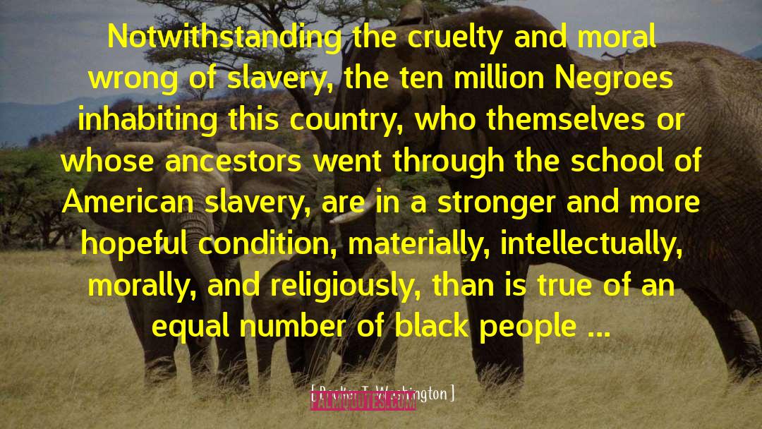 American Slavery quotes by Booker T. Washington