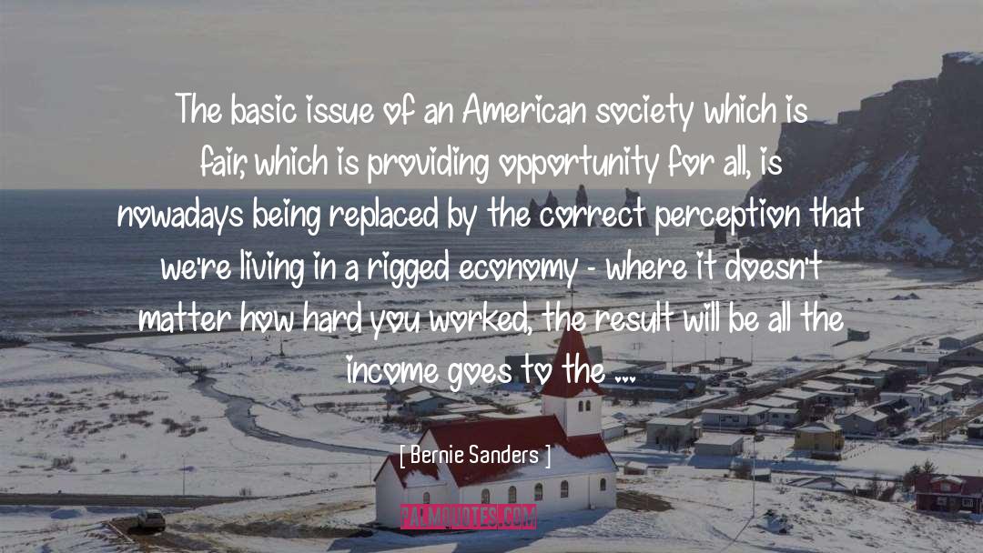 American Society quotes by Bernie Sanders