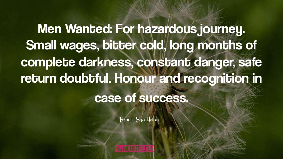 American Success quotes by Ernest Shackleton