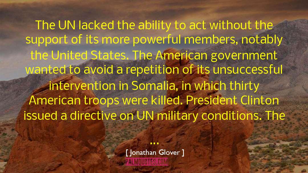 American Troops quotes by Jonathan Glover