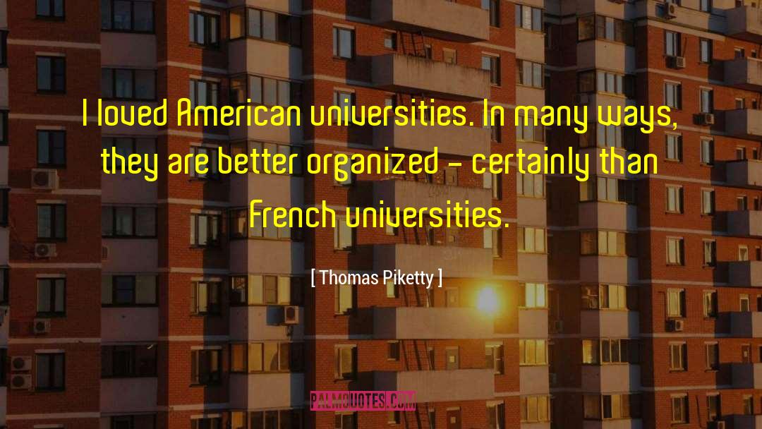 American Universities quotes by Thomas Piketty