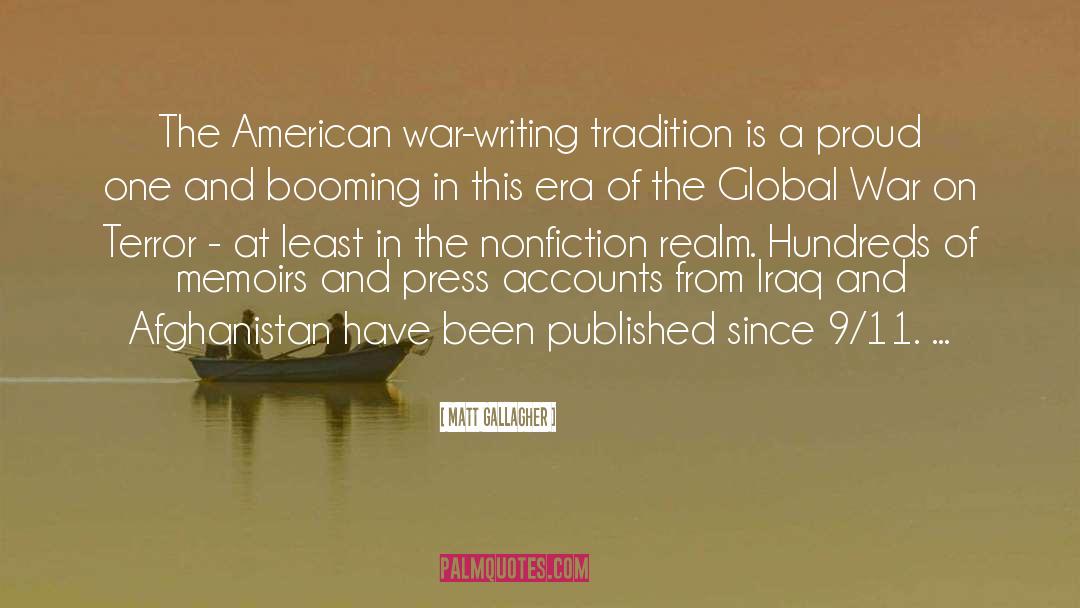 American War quotes by Matt Gallagher
