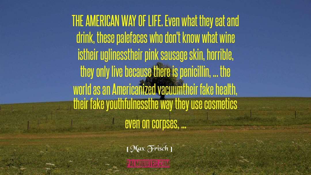 American Way Of Life quotes by Max Frisch