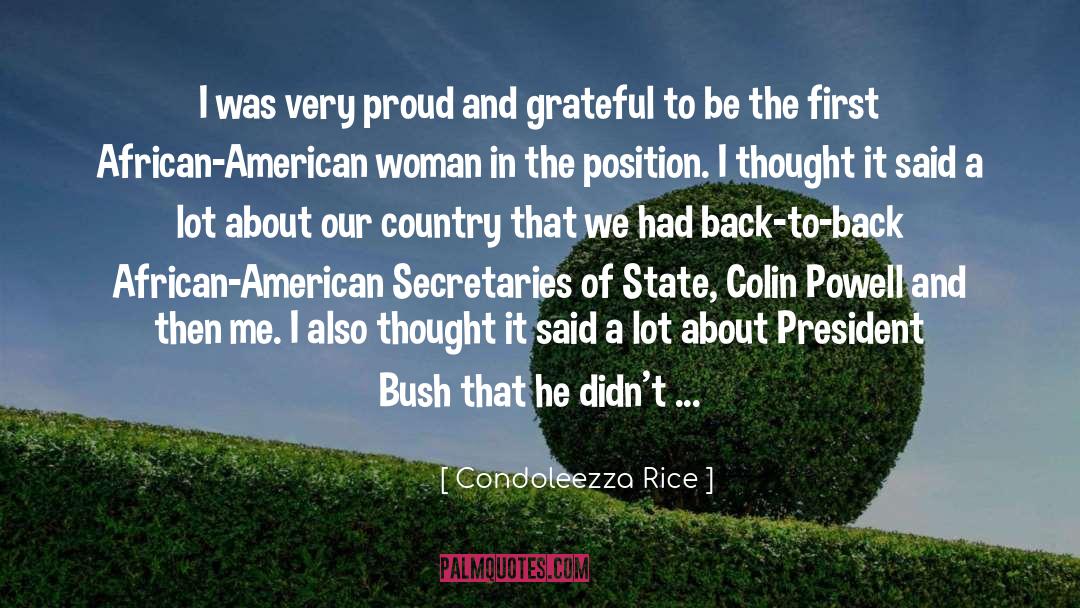 American Woman quotes by Condoleezza Rice