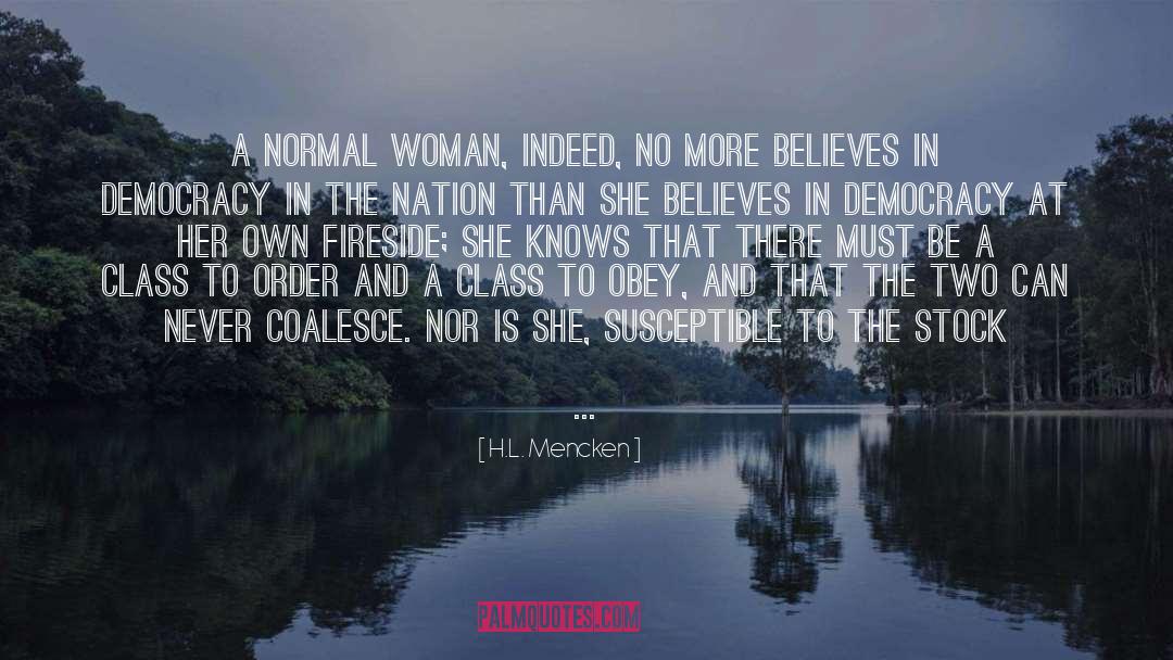 American Women quotes by H.L. Mencken