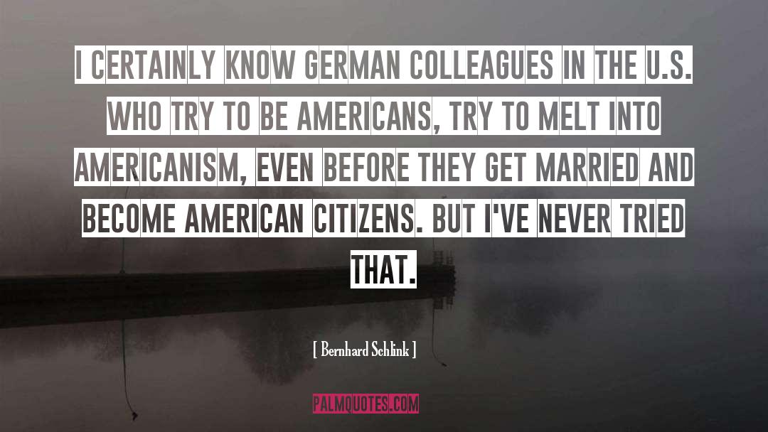 Americanism quotes by Bernhard Schlink