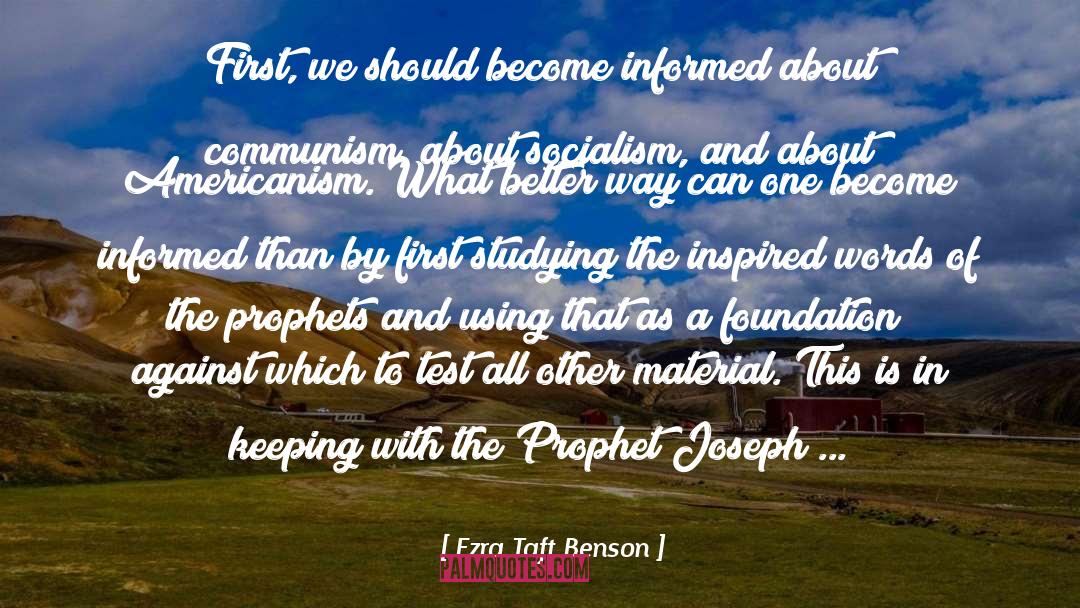 Americanism quotes by Ezra Taft Benson