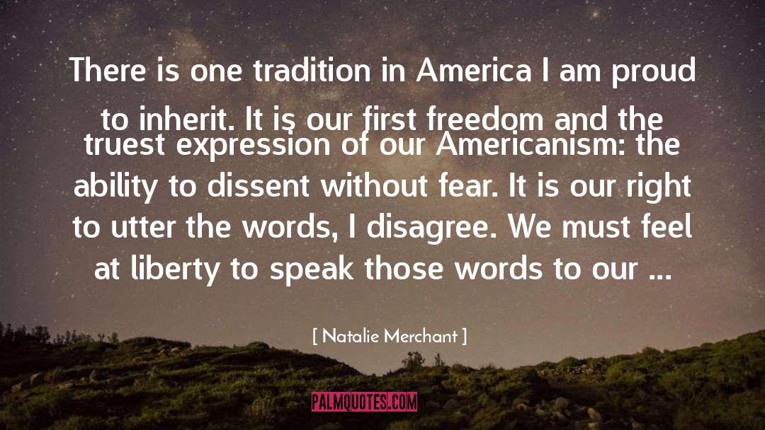 Americanism quotes by Natalie Merchant