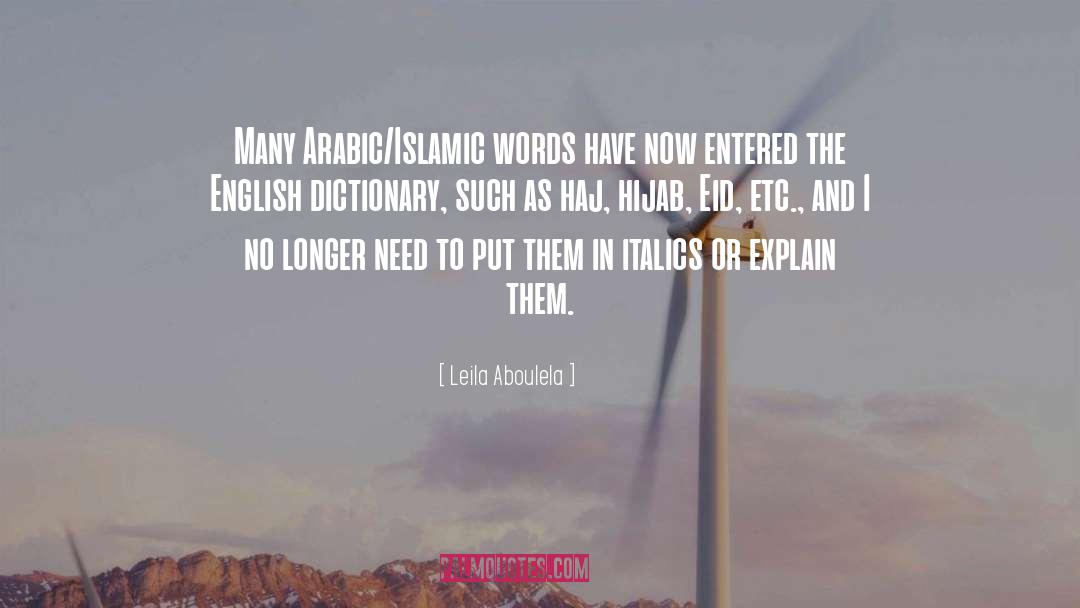 Americanisms Dictionary quotes by Leila Aboulela