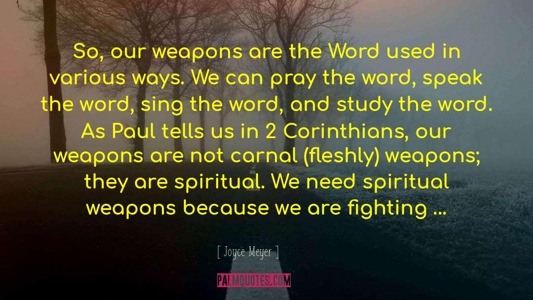 Amethysts Weapon quotes by Joyce Meyer