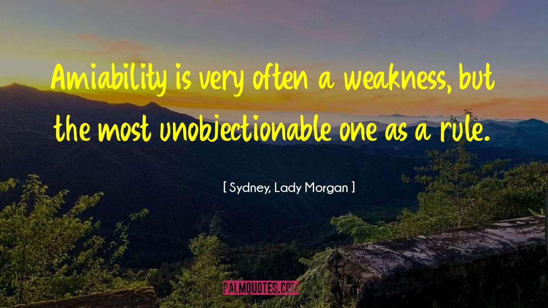 Amiability quotes by Sydney, Lady Morgan