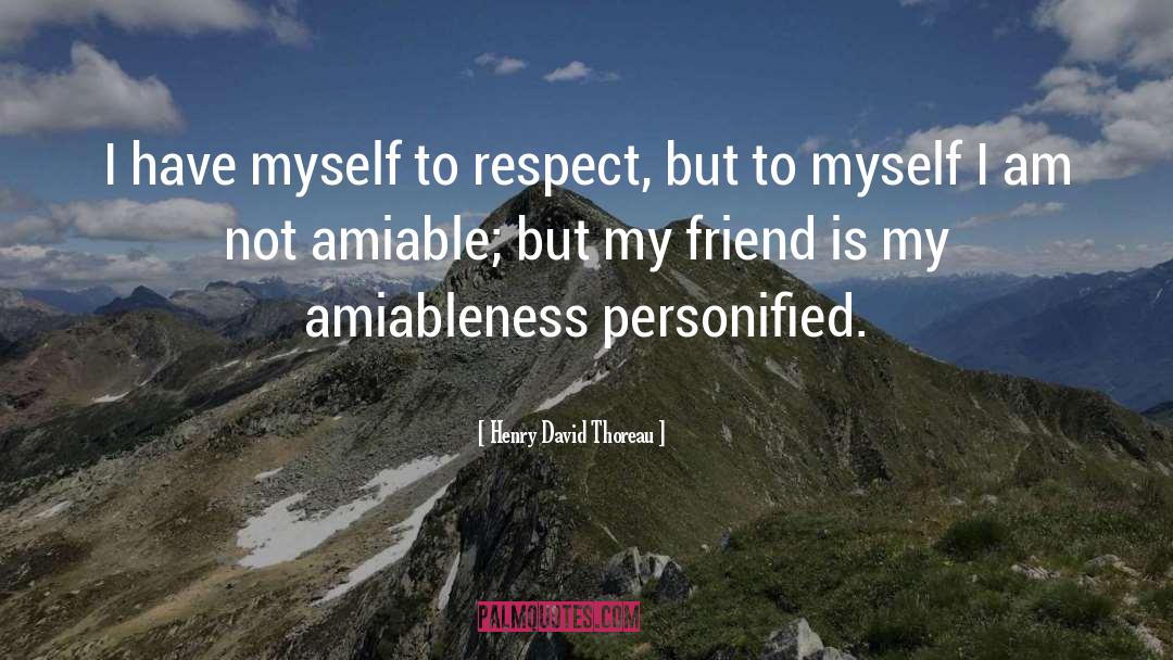 Amiable quotes by Henry David Thoreau