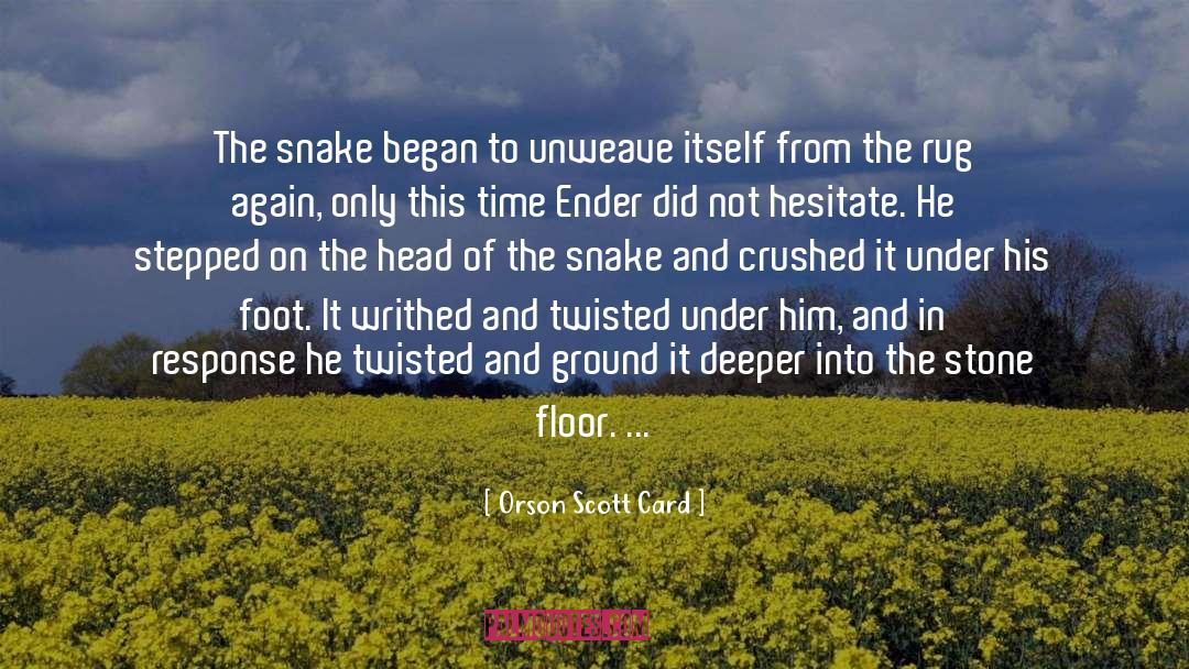 Amiable Snake quotes by Orson Scott Card